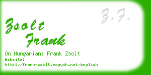 zsolt frank business card